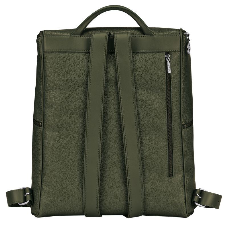 Longchamp Le Foulonné Rucksack Herren Khaki | Deutschland-691CKSRZA