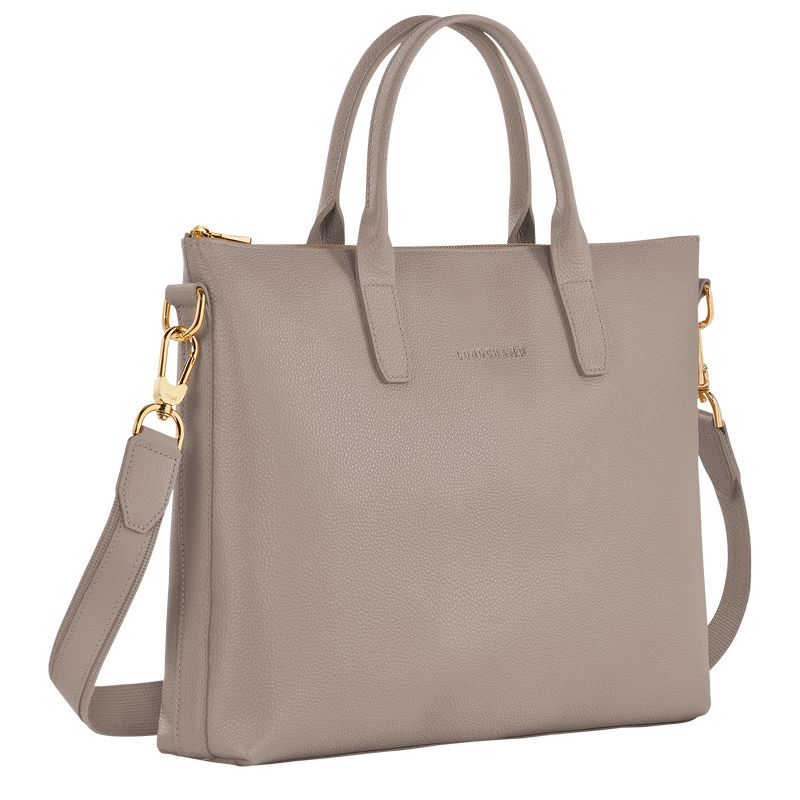 Longchamp Le Foulonné S Aktentasche Damen Grau | Deutschland-860YXQJZP
