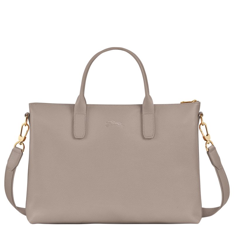 Longchamp Le Foulonné S Aktentasche Damen Grau | Deutschland-860YXQJZP