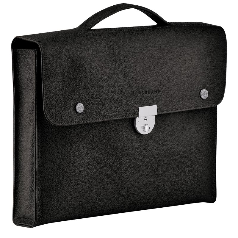 Longchamp Le Foulonné S Aktentasche Herren Schwarz | Deutschland-643DOZIJR