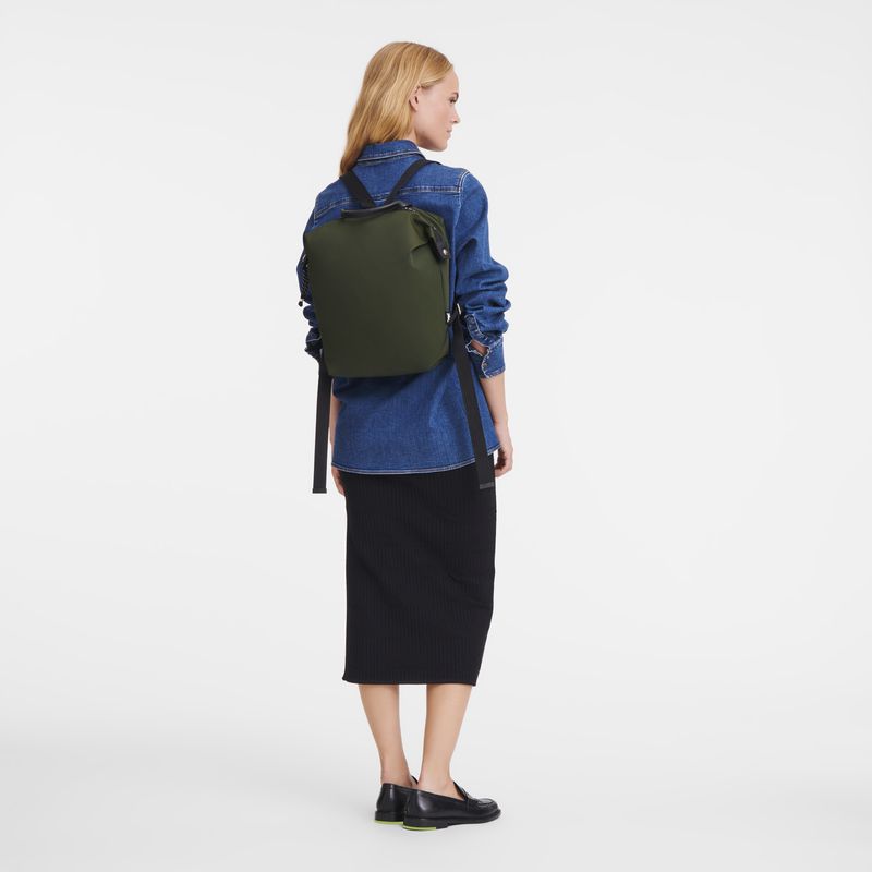 Longchamp Le Pliage Energy L Rucksack Herren Khaki | Deutschland-319ZHSECG