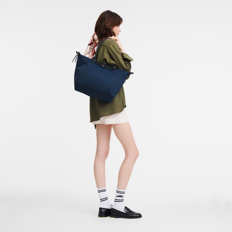 Longchamp Le Pliage Energy L Tragetasche Damen Navy | Deutschland-934JNPXDF