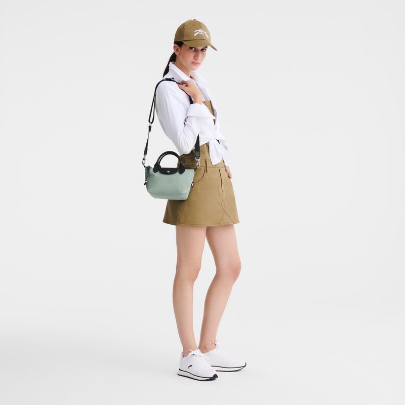 Longchamp Le Pliage Energy Xs Handtasche Damen Blau Grün | Deutschland-927SUTIRD