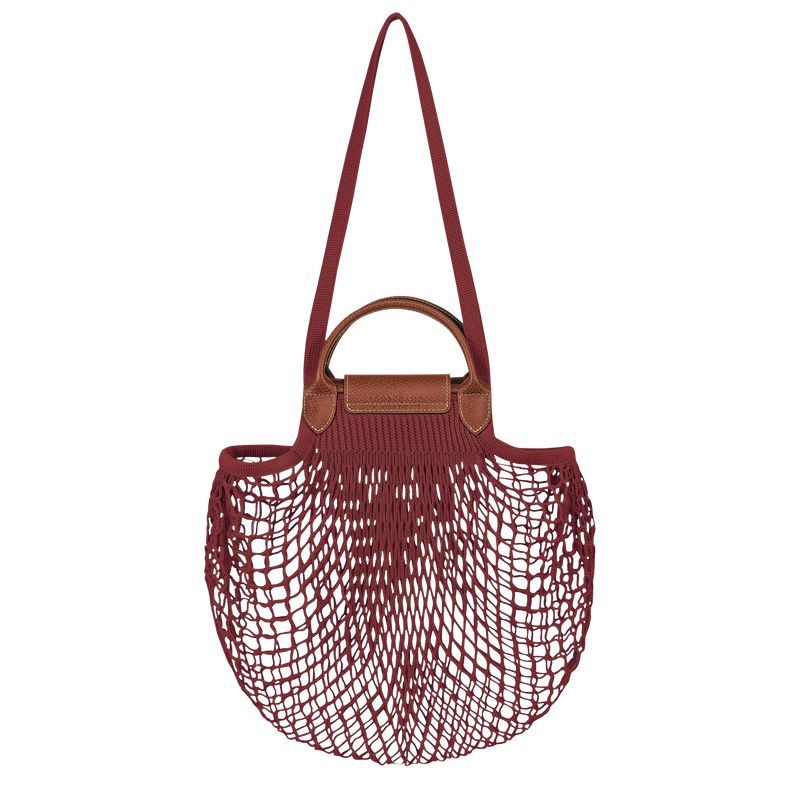 Longchamp Le Pliage Filet L Handtasche Damen Dunkelrot | Deutschland-359IWOKYZ