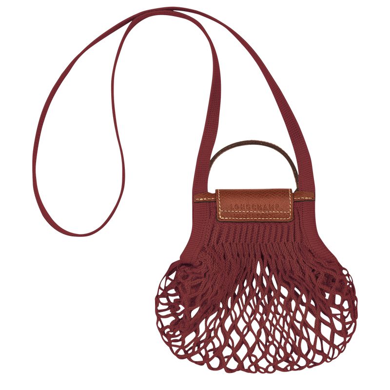 Longchamp Le Pliage Filet Xs Handtasche Damen Dunkelrot | Deutschland-519XETGKB
