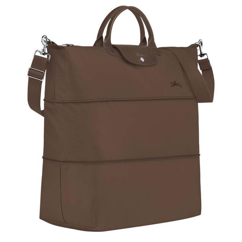Longchamp Le Pliage Green Expandable Reisetasche Herren Dunkelbraun | Deutschland-063JSRLEH