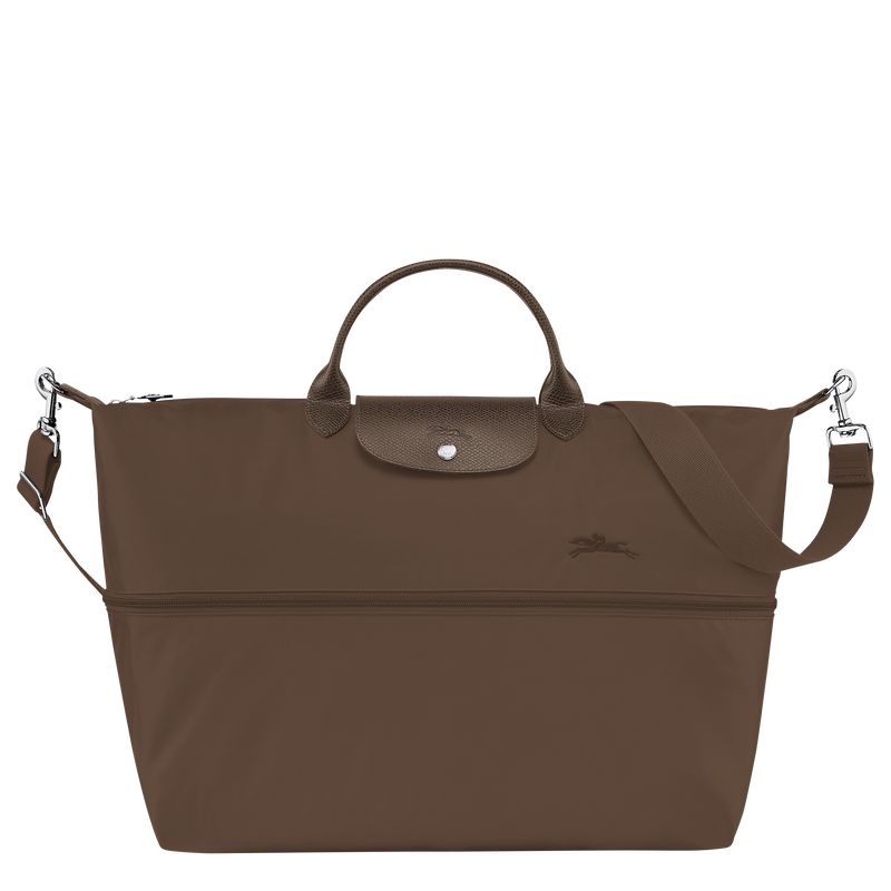 Longchamp Le Pliage Green Expandable Reisetasche Herren Dunkelbraun | Deutschland-063JSRLEH