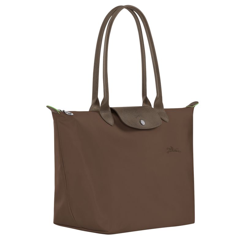 Longchamp Le Pliage Green L Tragetasche Damen Dunkelbraun | Deutschland-673XAVGWC