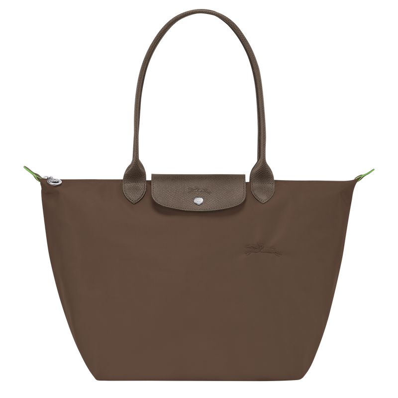 Longchamp Le Pliage Green L Tragetasche Damen Dunkelbraun | Deutschland-673XAVGWC