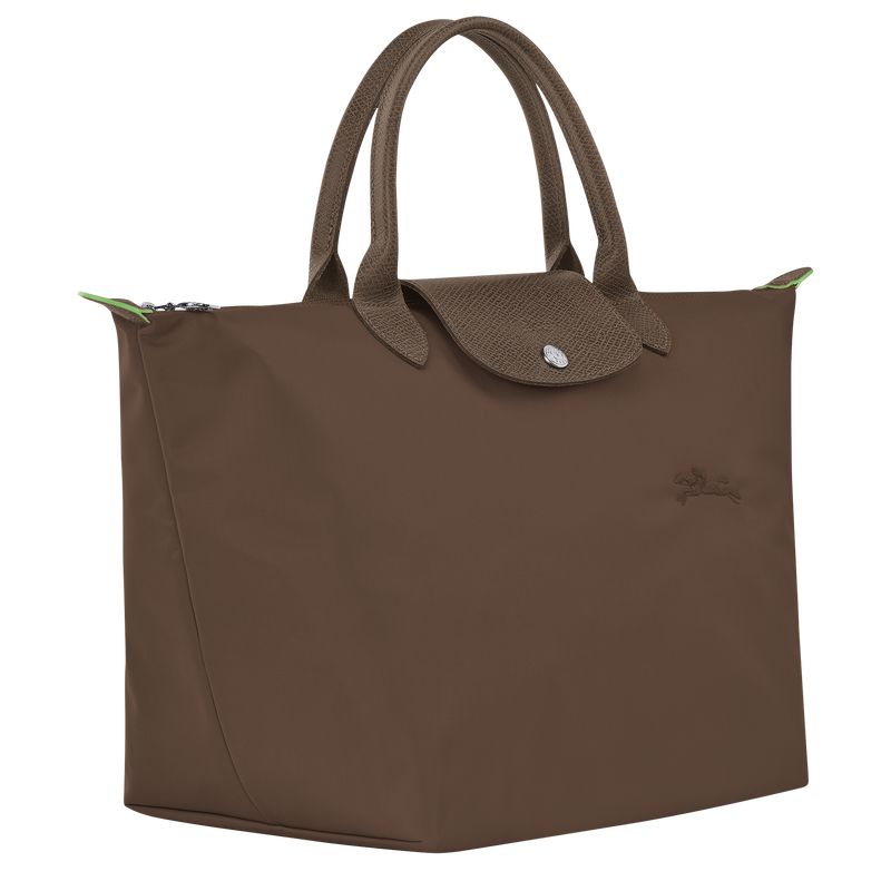 Longchamp Le Pliage Green M Handtasche Damen Dunkelbraun | Deutschland-985QWZKIX