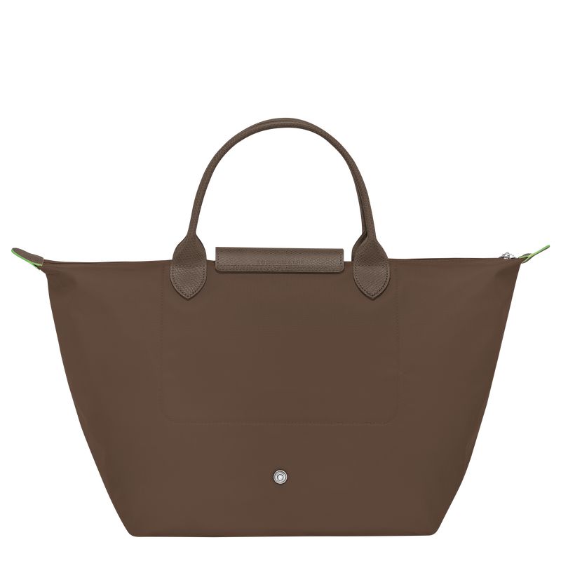 Longchamp Le Pliage Green M Handtasche Damen Dunkelbraun | Deutschland-985QWZKIX