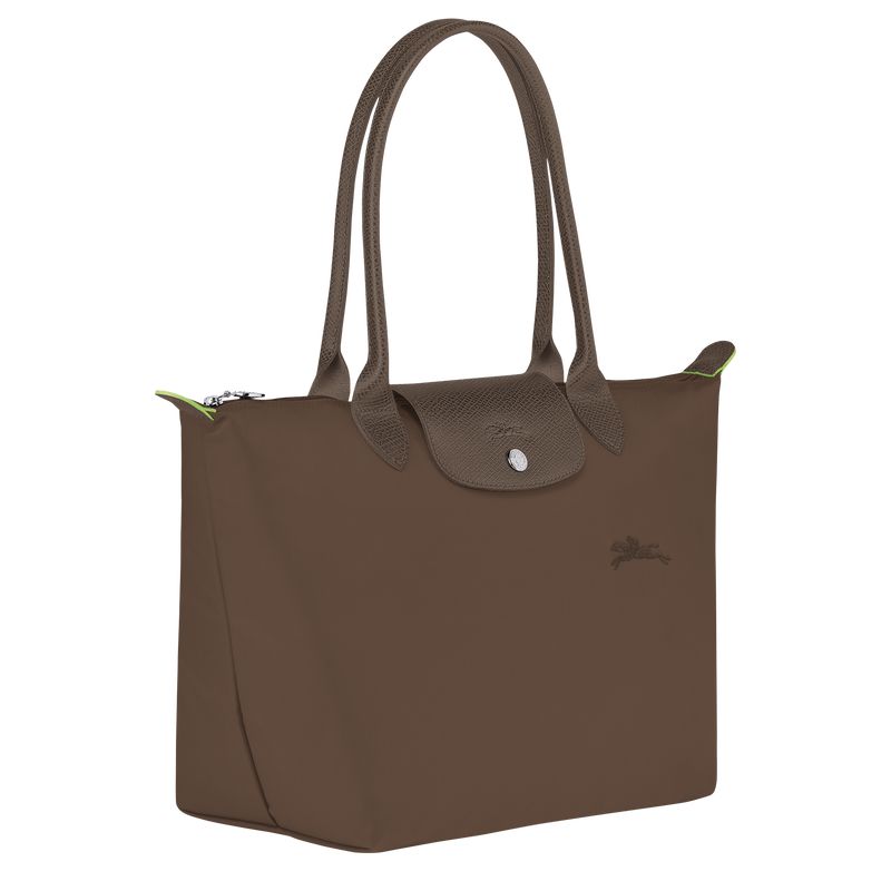 Longchamp Le Pliage Green M Tragetasche Damen Dunkelbraun | Deutschland-045HLXKMF