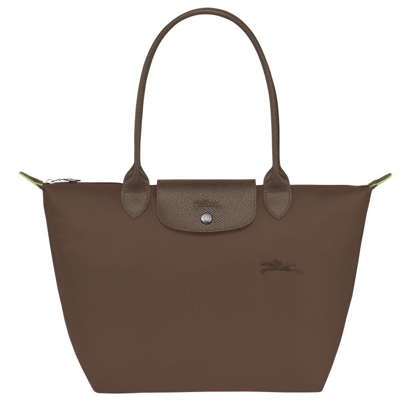 Longchamp Le Pliage Green M Tragetasche Damen Dunkelbraun | Deutschland-045HLXKMF
