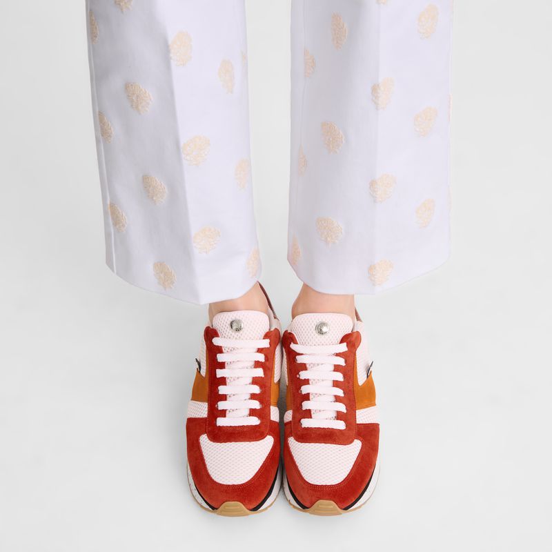 Longchamp Le Pliage Green Sneakers Damen Rot Orange | Deutschland-607TFJKCO