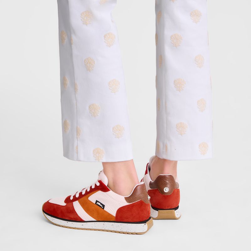 Longchamp Le Pliage Green Sneakers Damen Rot Orange | Deutschland-607TFJKCO