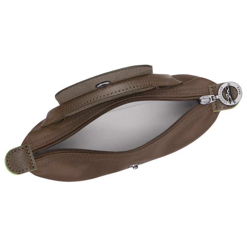 Longchamp Le Pliage Green With Handle Beuteltasche Damen Dunkelbraun | Deutschland-213OEVPUQ