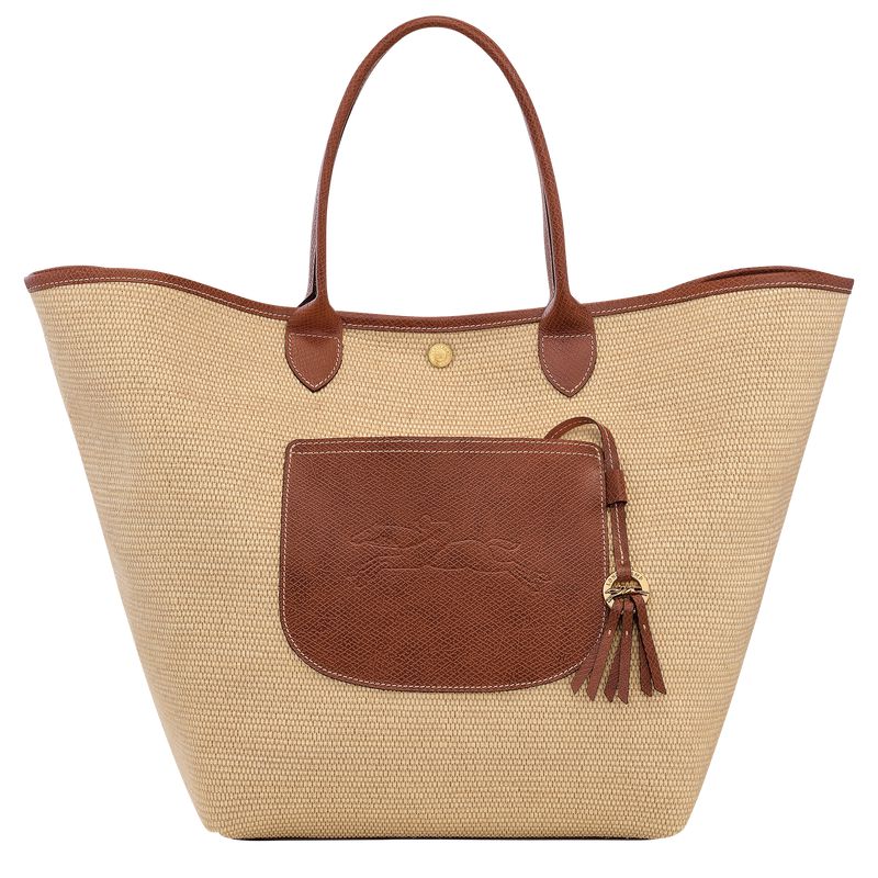 Longchamp Le Pliage Kollektion L Basket Tragetasche Damen Braun | Deutschland-495GBYKLE