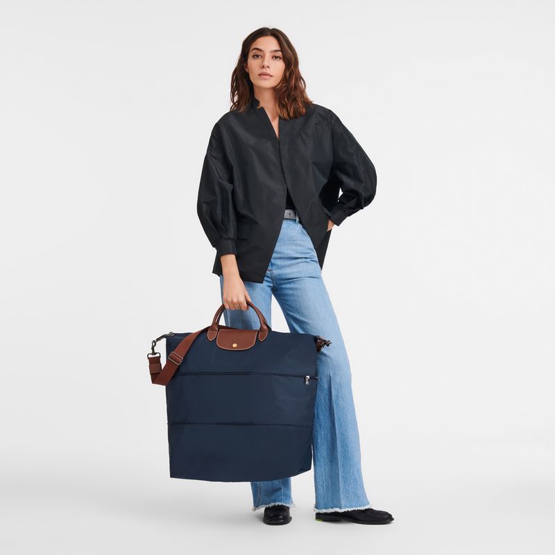 Longchamp Le Pliage Original Expandable Reisetasche Damen Navy | Deutschland-192LOWAGD