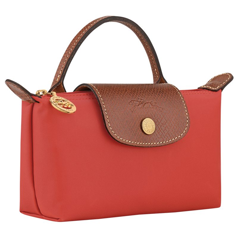 Longchamp Le Pliage Original With Handle Beuteltasche Herren Rosa | Deutschland-736BNXKEM