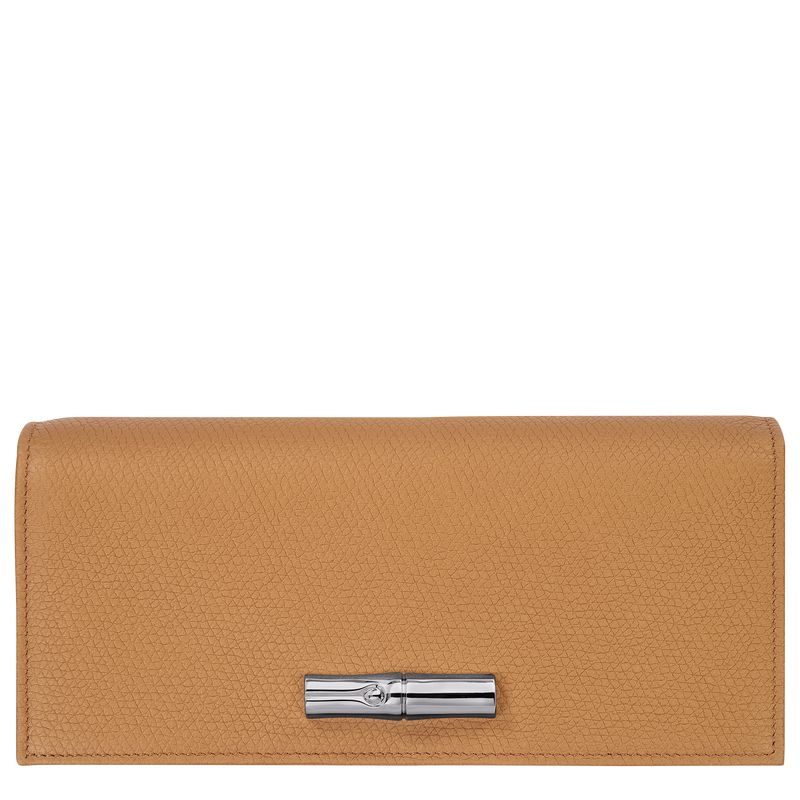Longchamp Le Roseau Flap Geldbörse Damen Braun | Deutschland-584FLBWHA