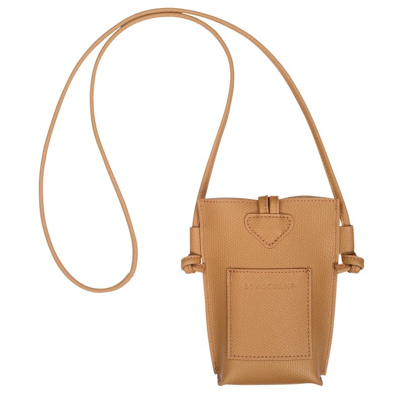 Longchamp Le Roseau Handyhülle Damen Braun | Deutschland-817MYLQBO