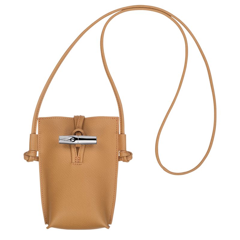 Longchamp Le Roseau Handyhülle Damen Braun | Deutschland-817MYLQBO