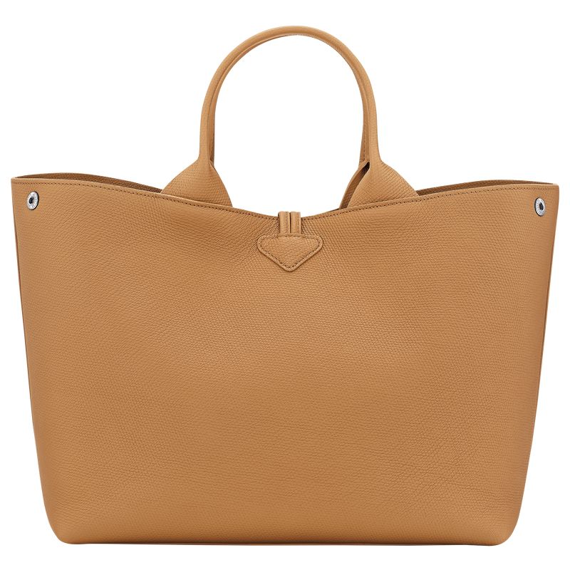 Longchamp Le Roseau L Handtasche Damen Braun | Deutschland-962UKPODM