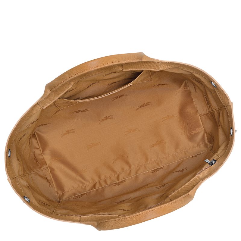 Longchamp Le Roseau L Handtasche Damen Braun | Deutschland-962UKPODM