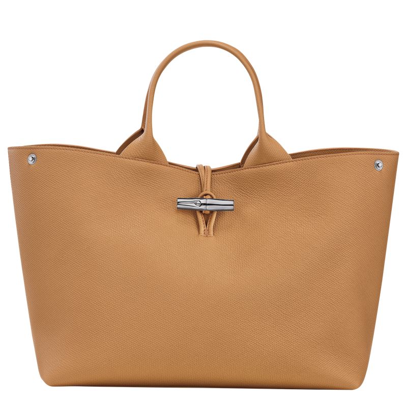 Longchamp Le Roseau L Handtasche Damen Braun | Deutschland-962UKPODM
