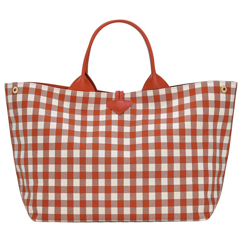 Longchamp Le Roseau L Handtasche Damen Orange | Deutschland-063YSGJVC
