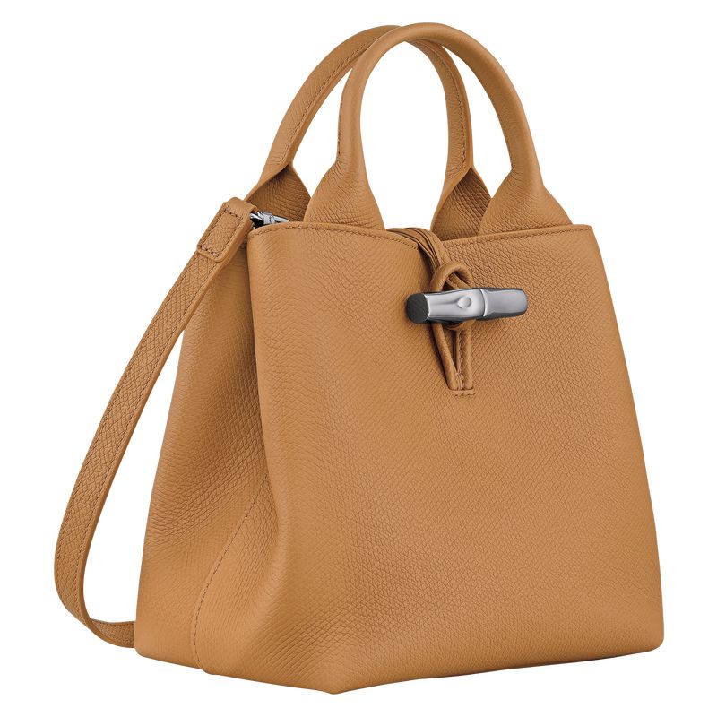 Longchamp Le Roseau S Handtasche Damen Braun | Deutschland-967WXVZEO