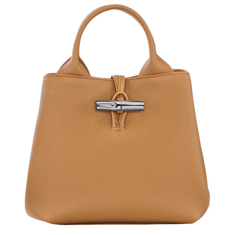 Longchamp Le Roseau S Handtasche Damen Braun | Deutschland-967WXVZEO