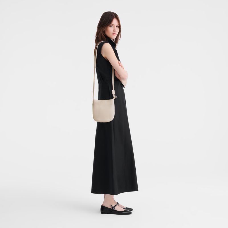 Longchamp Le Roseau S Umhängetasche Damen Beige | Deutschland-804TVNSED
