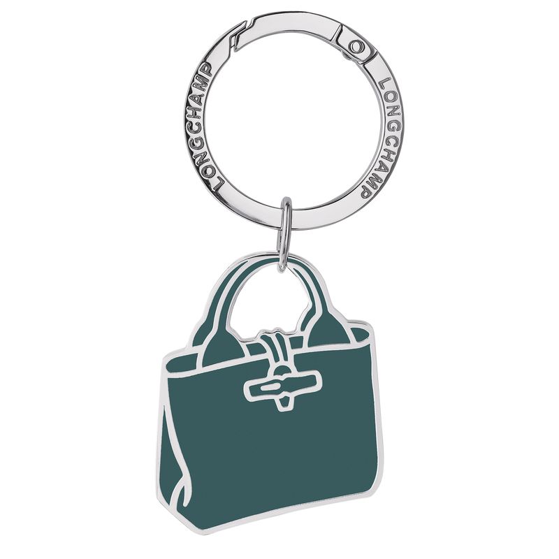 Longchamp Le Roseau Schlüsselringe Damen Blau Grün | Deutschland-578WDQALM