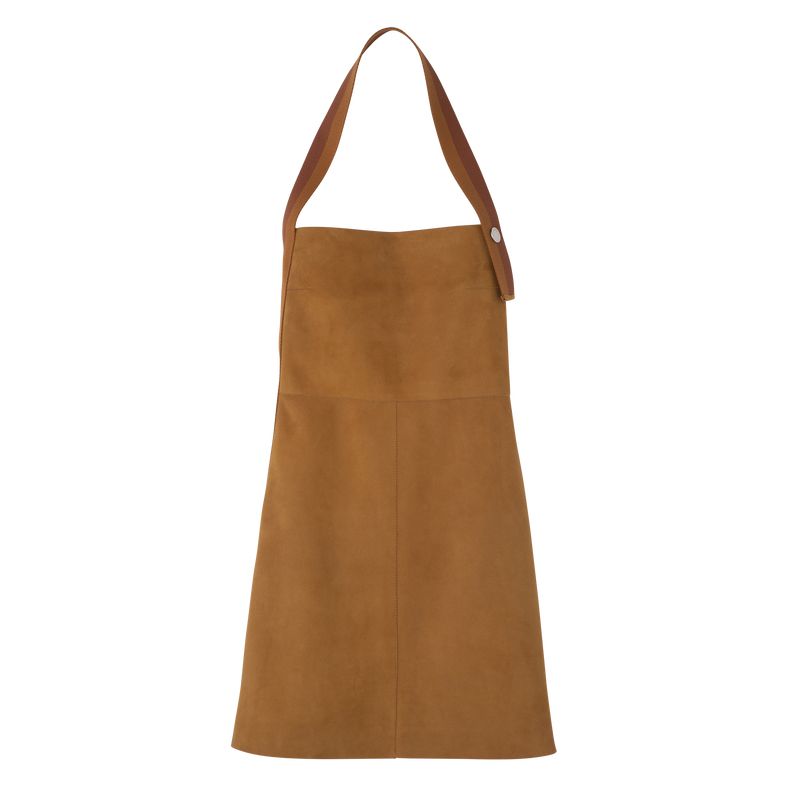 Longchamp Leather Kleid Damen Braun | Deutschland-794TOWHAG