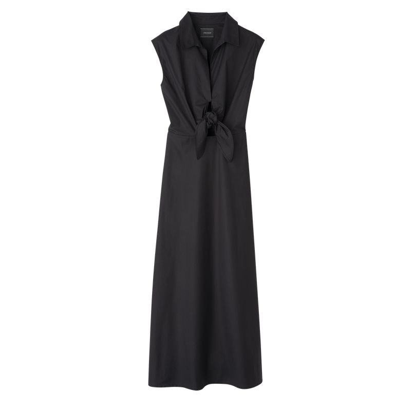 Longchamp Long Kleid Damen Schwarz | Deutschland-340GFEYLU
