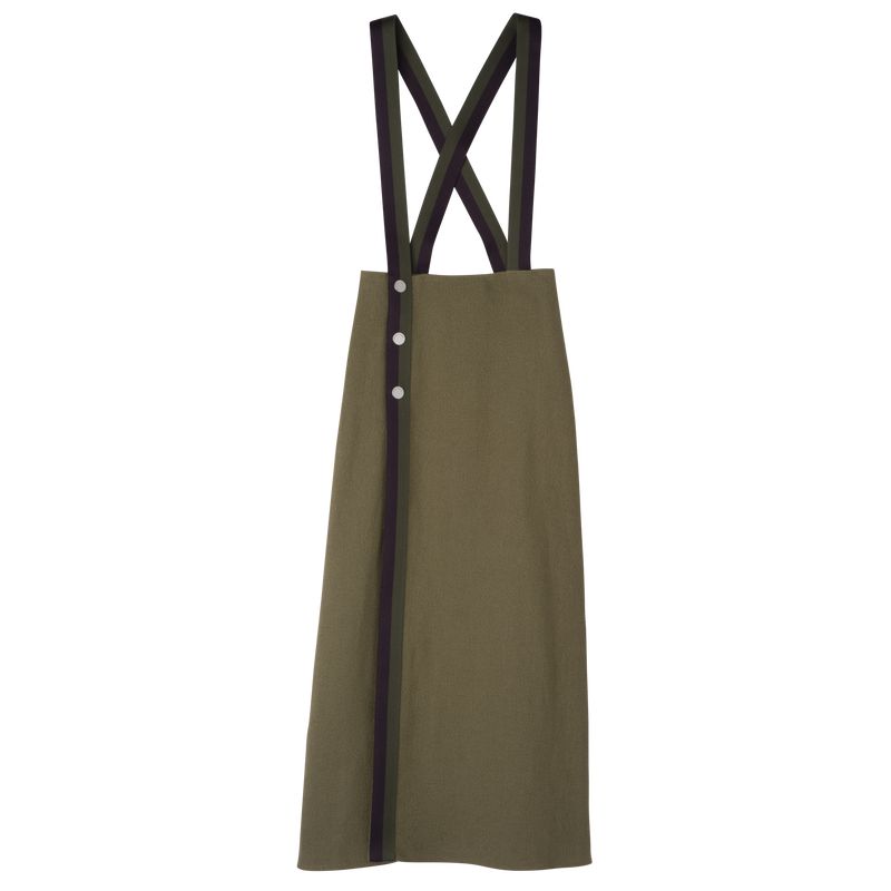 Longchamp Midi Röcke Damen Olivgrün | Deutschland-168XVAZCU