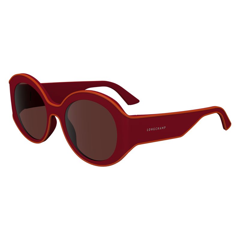 Longchamp Plant Based Resin Sonnenbrille Damen Rot Navy | Deutschland-609AOVHUK