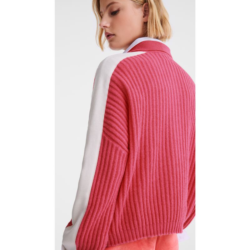 Longchamp Polo Collar Pullover Damen Rosa | Deutschland-612UMILZQ