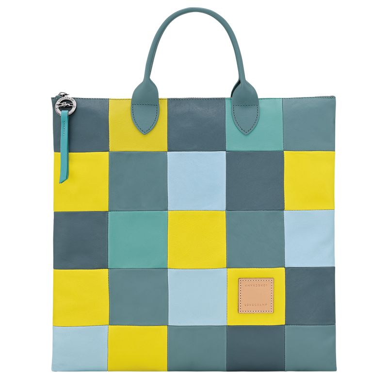Longchamp Re-play L Handtasche Damen Blau | Deutschland-397QRSEZV