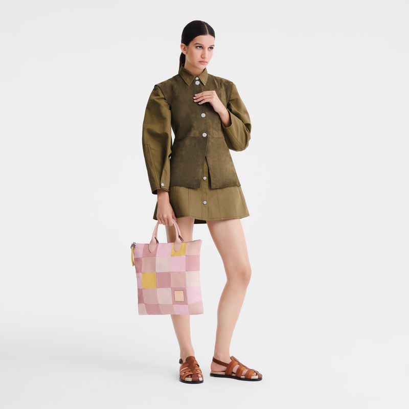 Longchamp Re-play L Handtasche Herren Rosa | Deutschland-913RUNSKX