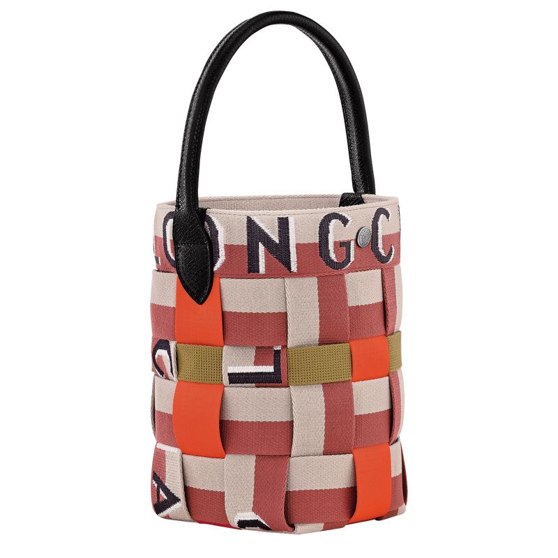Longchamp Re-play Xs Bucket Tasche Damen Rot Beige | Deutschland-021LBUFAC
