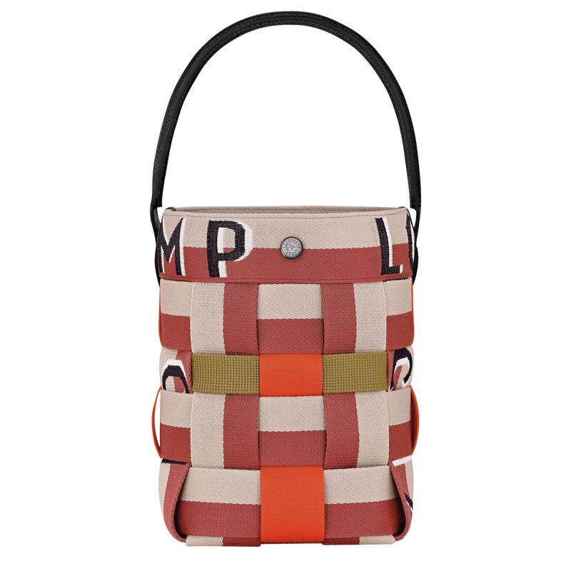 Longchamp Re-play Xs Bucket Tasche Damen Rot Beige | Deutschland-021LBUFAC
