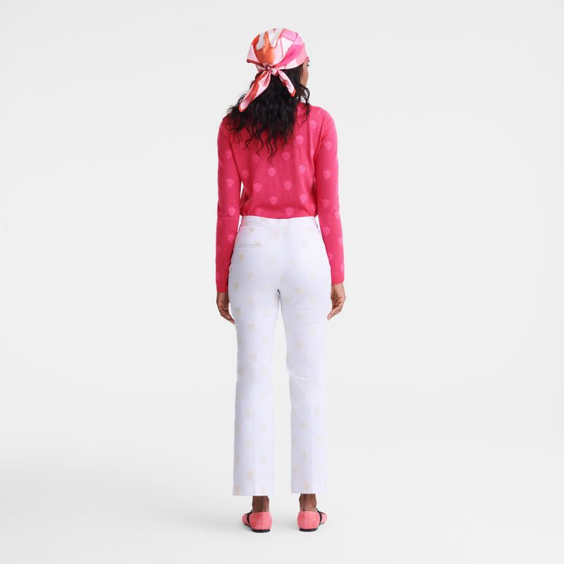 Longchamp Round Neck Pullover Damen Rosa | Deutschland-304TMZUAY