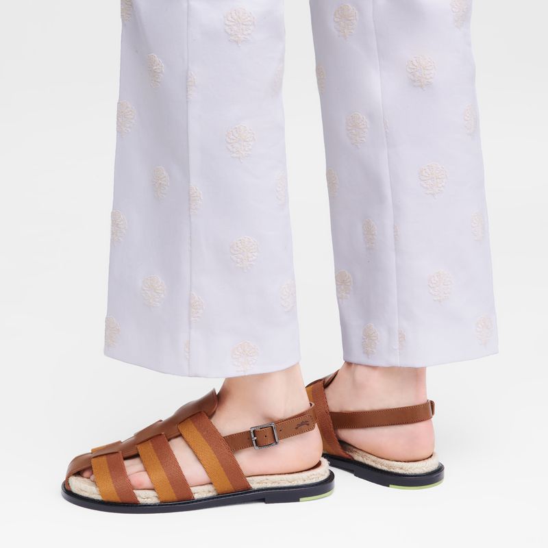 Longchamp Shadow Sandalen Damen Braun | Deutschland-168WCATYV