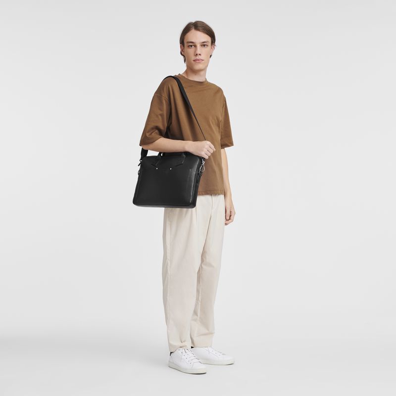 Longchamp Sur Seine Aktentasche Herren Schwarz | Deutschland-329XMYNLE