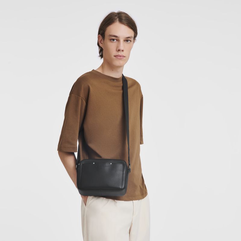 Longchamp Sur Seine Camera Umhängetasche Herren Schwarz | Deutschland-394PESQWN