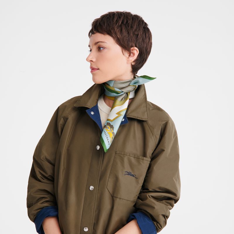 Longchamp University 70 Schal Damen Mehrfarbig | Deutschland-072RNEPSO