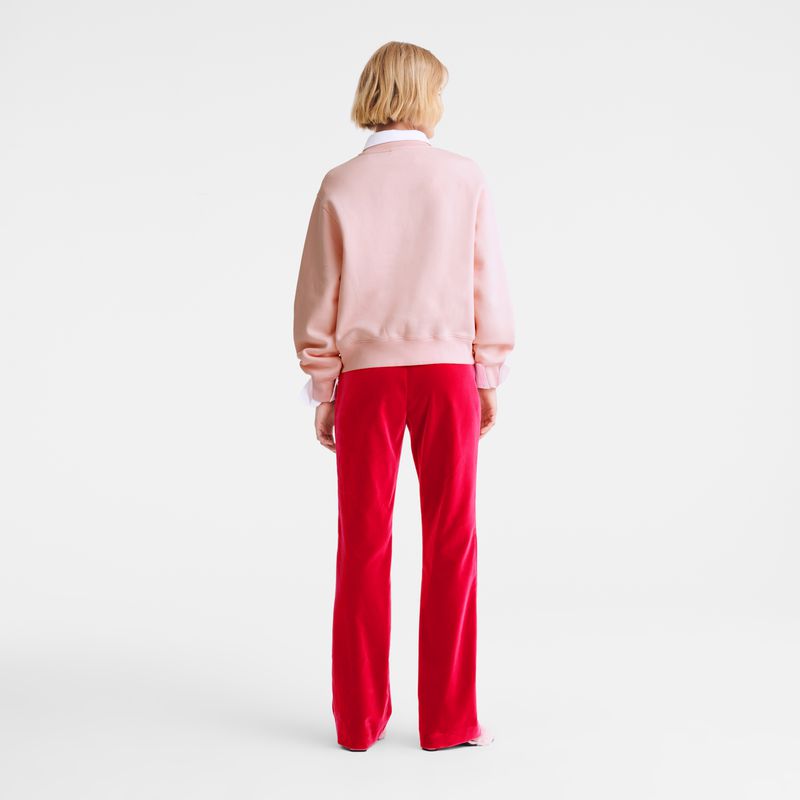 Longchamp Velvet Hose Damen Rosa | Deutschland-527FJKCZT