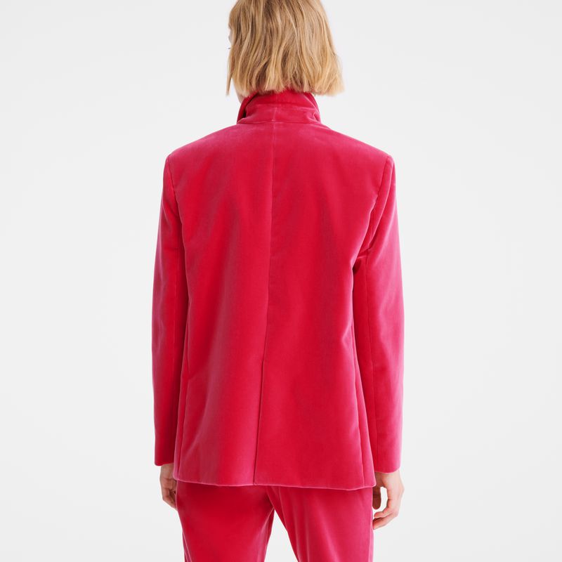 Longchamp Velvet Jacke Damen Rosa | Deutschland-073SDWMTJ
